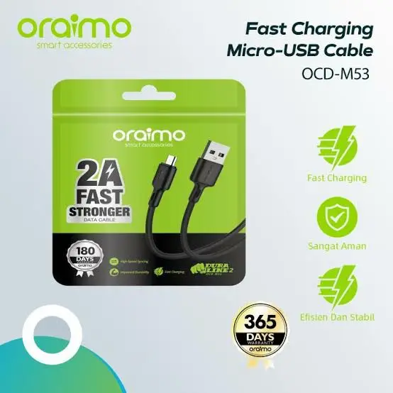 2A Fast Charging Types Miro B And C USB cable